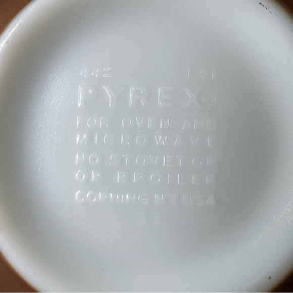 Vintage Pyrex Woodland Nesting Cinderella Bowls 1.5 Q 442 Brown & 750ml 441 Sand - Picture 11 of 12